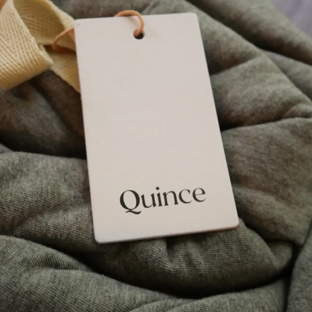 Quince KING Organic Jersey Duvet Cover ONLY  Heather Gray NEW